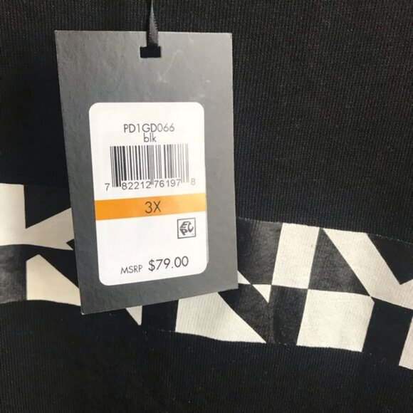 DKNY NEW Tag Sport Waist Drawstring Dress Tunic French Terry Plus Size 3 X - Picture 7 of 14